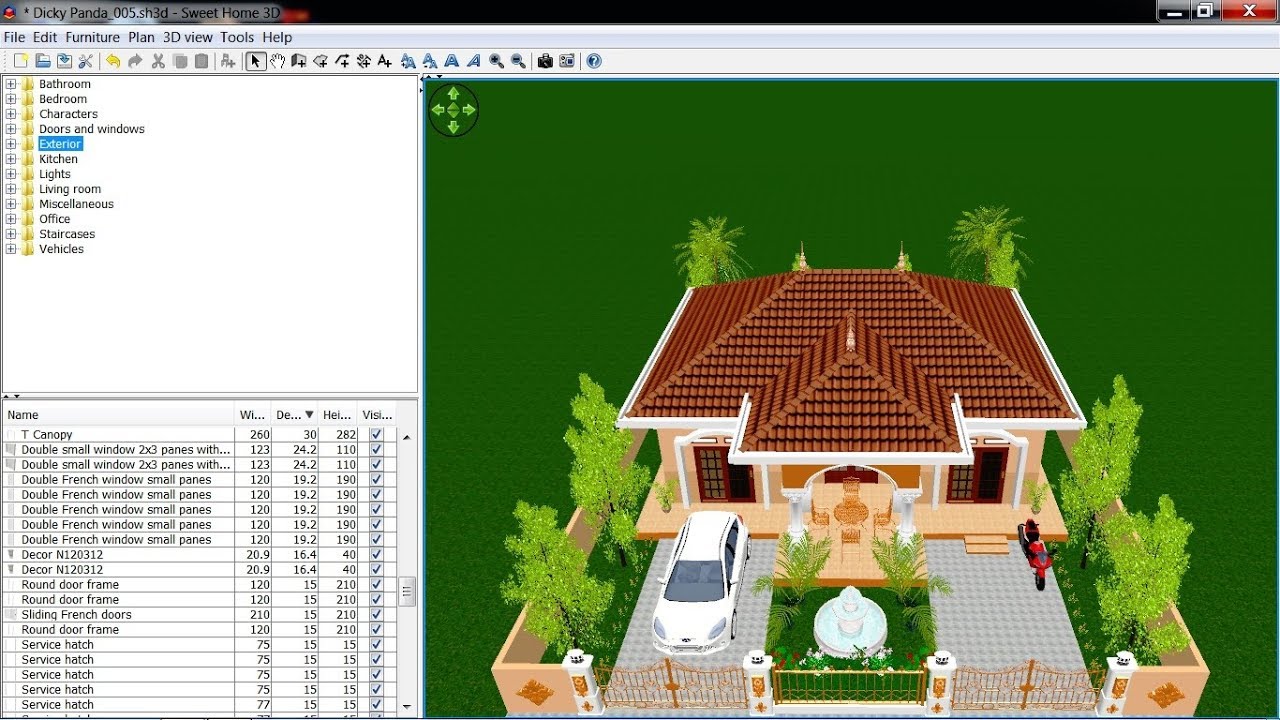 3d sweet home roof
